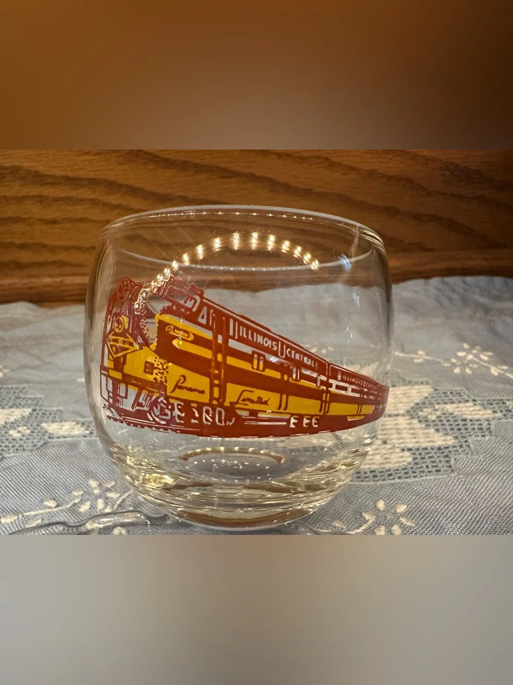 Illinois Central Souvenier Cordial Glass 1 unit
